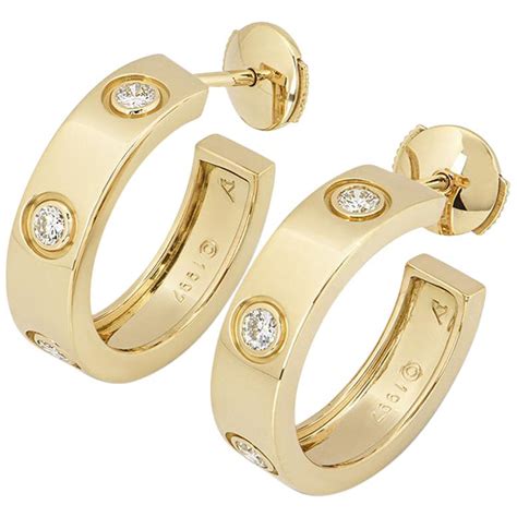 cartier love hoop earrings dupe